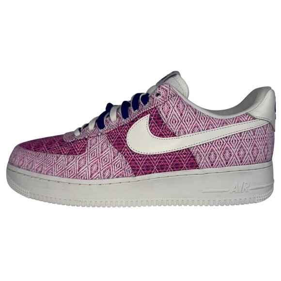 Nike Air Force 1 Low Woven Together Women Size 14 Multicolor Pink HF5128-902 New - Picture 1 of 8